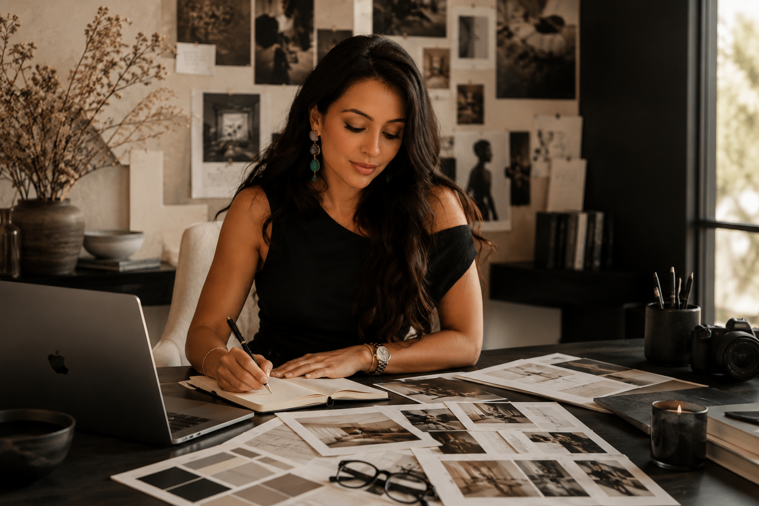 Vanessa Navarro working on creative strategy for NAVA Media House